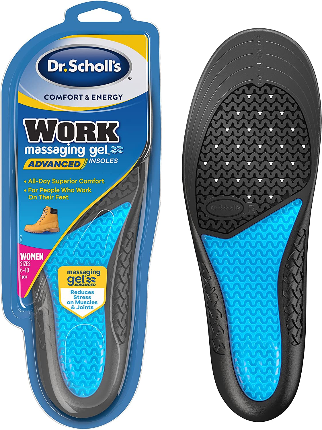  Dr. Scholl's Love Your Sneakers Full Length Insoles, All-Day  Comfort for Slip on & High Top Sneaker, Prevent Discomfort, Arch Support,  Absorb Shock, Trim Insert to Fit Shoe, Women Size 6-10
