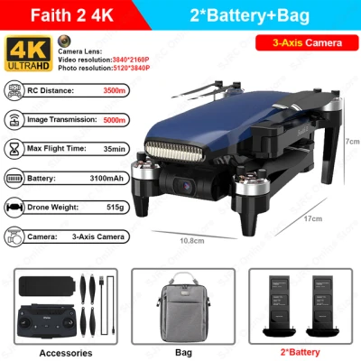 Faith 2 4K Camera Drone Professional GPS FPV Drones 3-Axis Gimbal Foldable RC Quadcopter Brushless Motor 5G WiFi Helicopter (4)