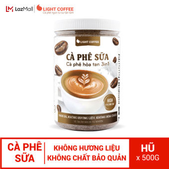 Cà phê sữa 3in1, pha uống liền Light Coffee - Hũ 500gr