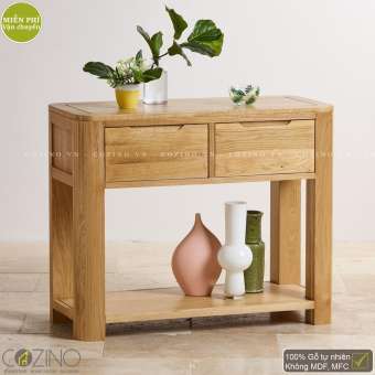 Bàn Console Emley gỗ sồi 1m