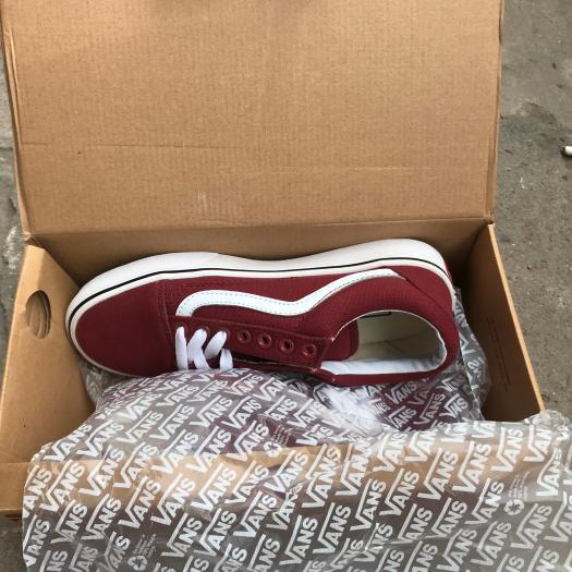 Giày Vans Old Skool Màu Đỏ Mận, Đen