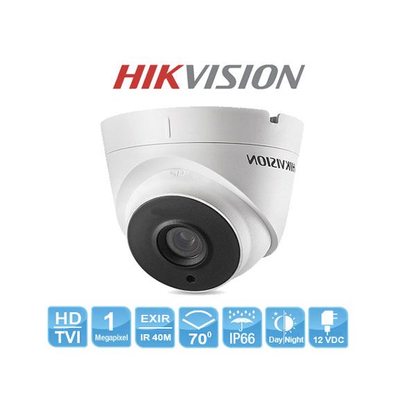 Camera giám sát hd-tvi dome hikvision ds-2ce56c0t-it3 hồng ngoại 1.0 megapixel, ống kính 3,6mm / 6mm