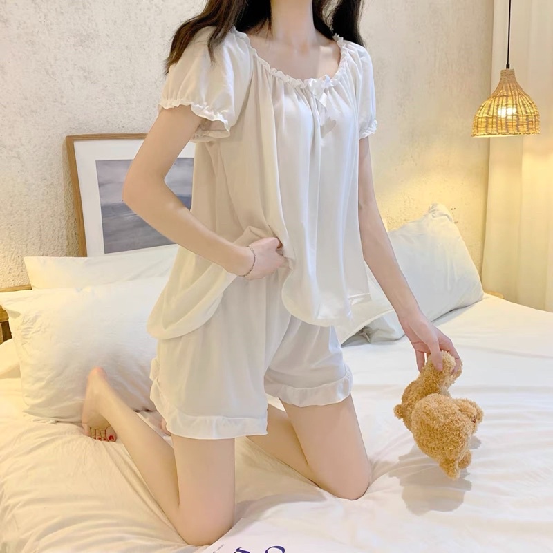 Bộ đùi mặc nhà tiểu thư baby , bộ đùi lụa cao cấp