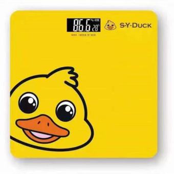 Cân điện tử sức khoẻ hình chú vịt vàng sy duck, sử dụng pin, tải trọng tối đa 180kg