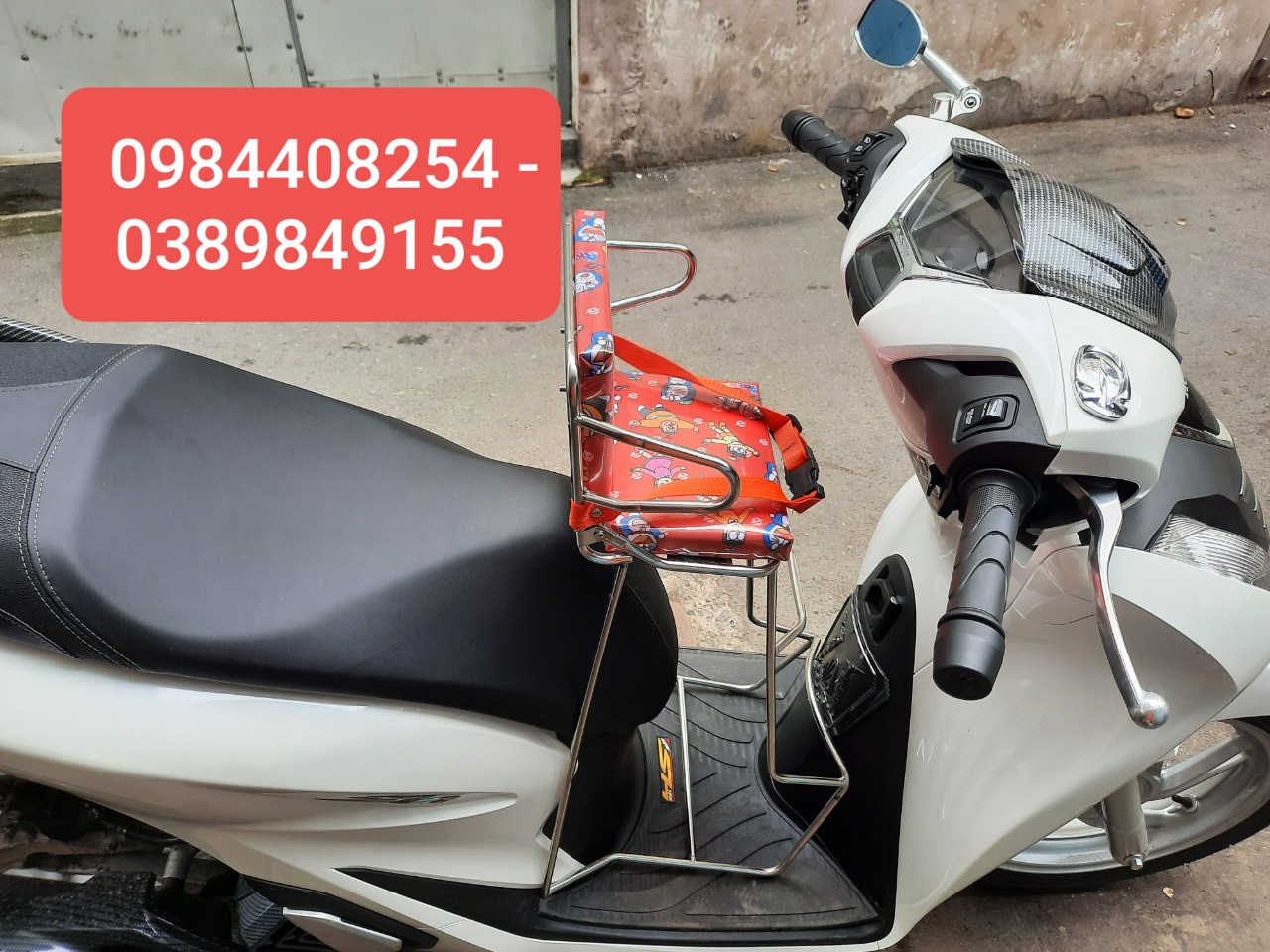 Ghế ngồi xe tay ga cho bé xe Sh (125-150) - Shi - PS - Sh mới có tựa