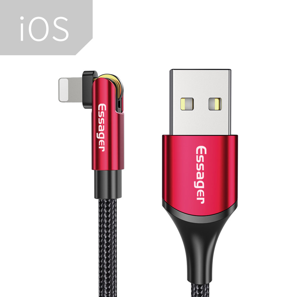 Essager Cáp Sạc Di Động Cáp Lightning Cho Điện Thoại X XS Max XR Dây Sạc Bộ Sạc USB Đồng Bộ Dữ Liệu