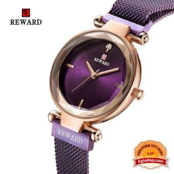 Đồng hồ thời trang nữ Reward - Đẹp long lanh - Nhập khẩu xịn - Màu Tím thủy chung 3096L