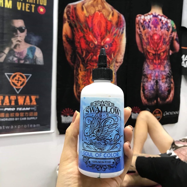 Nước kích màu mực xăm swallow-lọ 240ml