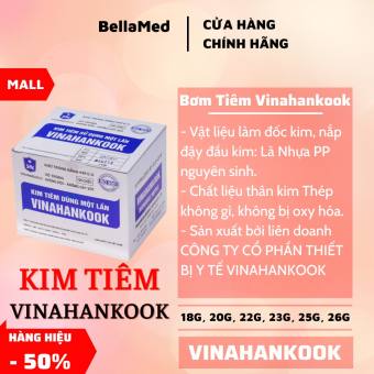Kim tiêm 18G, 20G, 23G, 25G, 26G x 1in Vinahankook hộp 100 đầu kim
