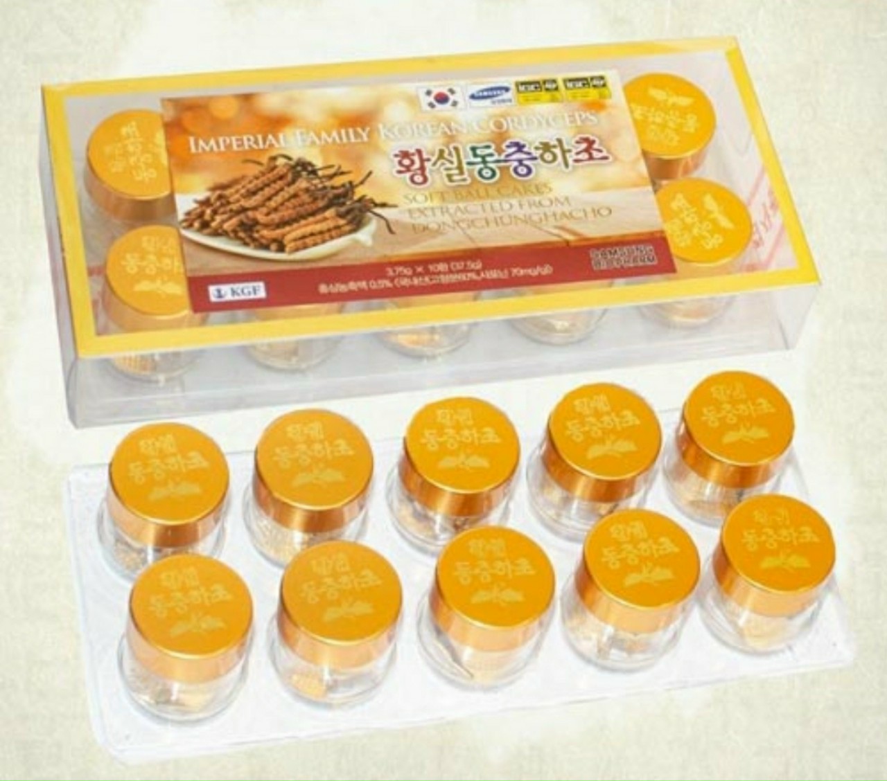 Đông Trùng Hạ Thảo Hàn Quốc Hộp 10 Viên x 3.75gr
