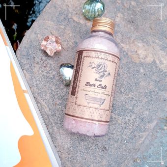 Muối tắm tinh dầu hoa hồng Ecolife