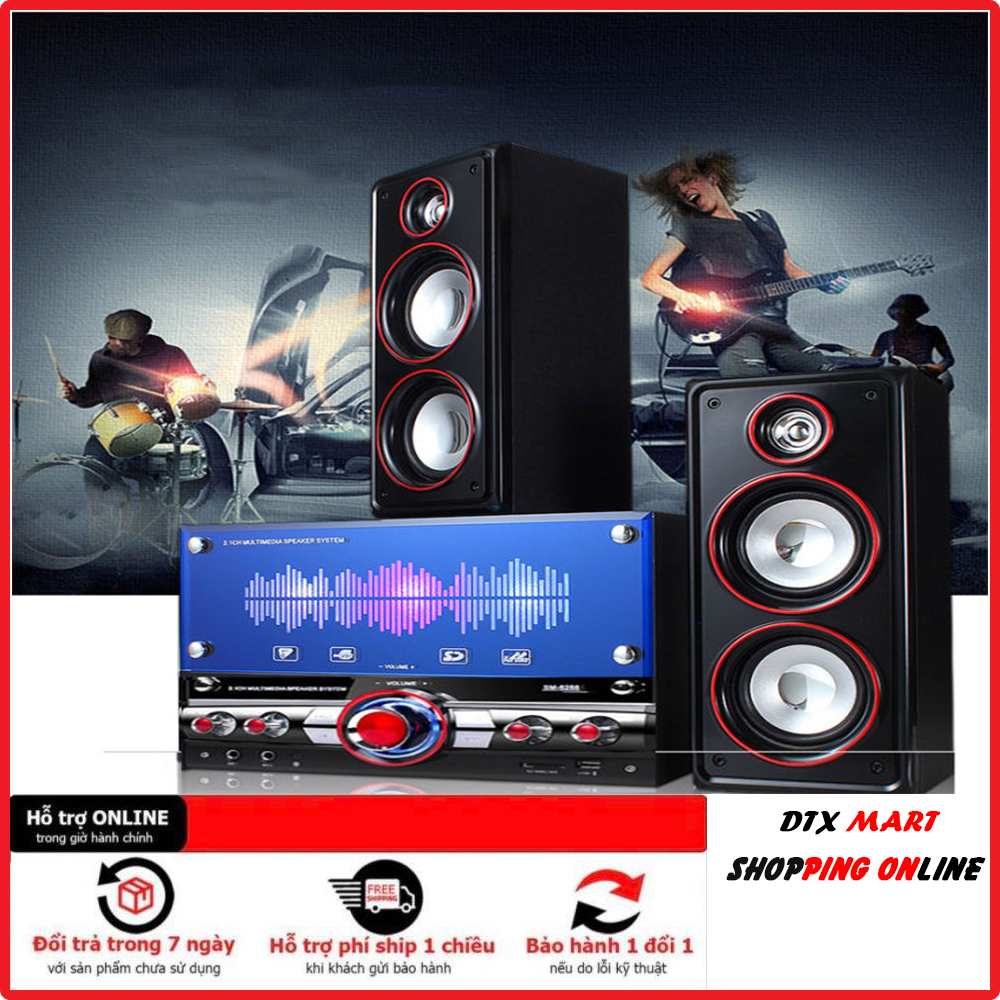 Loa Vi Tính Cao Cấp HUIUNDAL 3187. Loa Vi Tính Công Suất Lớn Màn Hình Led Siêu Đẹp, Hỗ Trợ Cổng 3.5mm, USB, Thẻ Nhớ, Kết Nối Bluetooth, Loa Chơi Game Sống Động ,Loa Karaoke Gia Đình