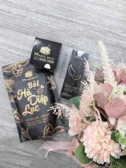 Combo ngừa mụn - Combo tinh chất ngừa mụn, bột hà diệp dục Magic skin