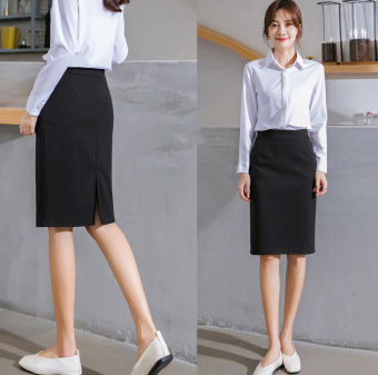 Chân Váy Bút Chì Có Túi Dài Tới Gối, Chân Váy Công Sở Dáng Bút Chì Có Xẻ Sau