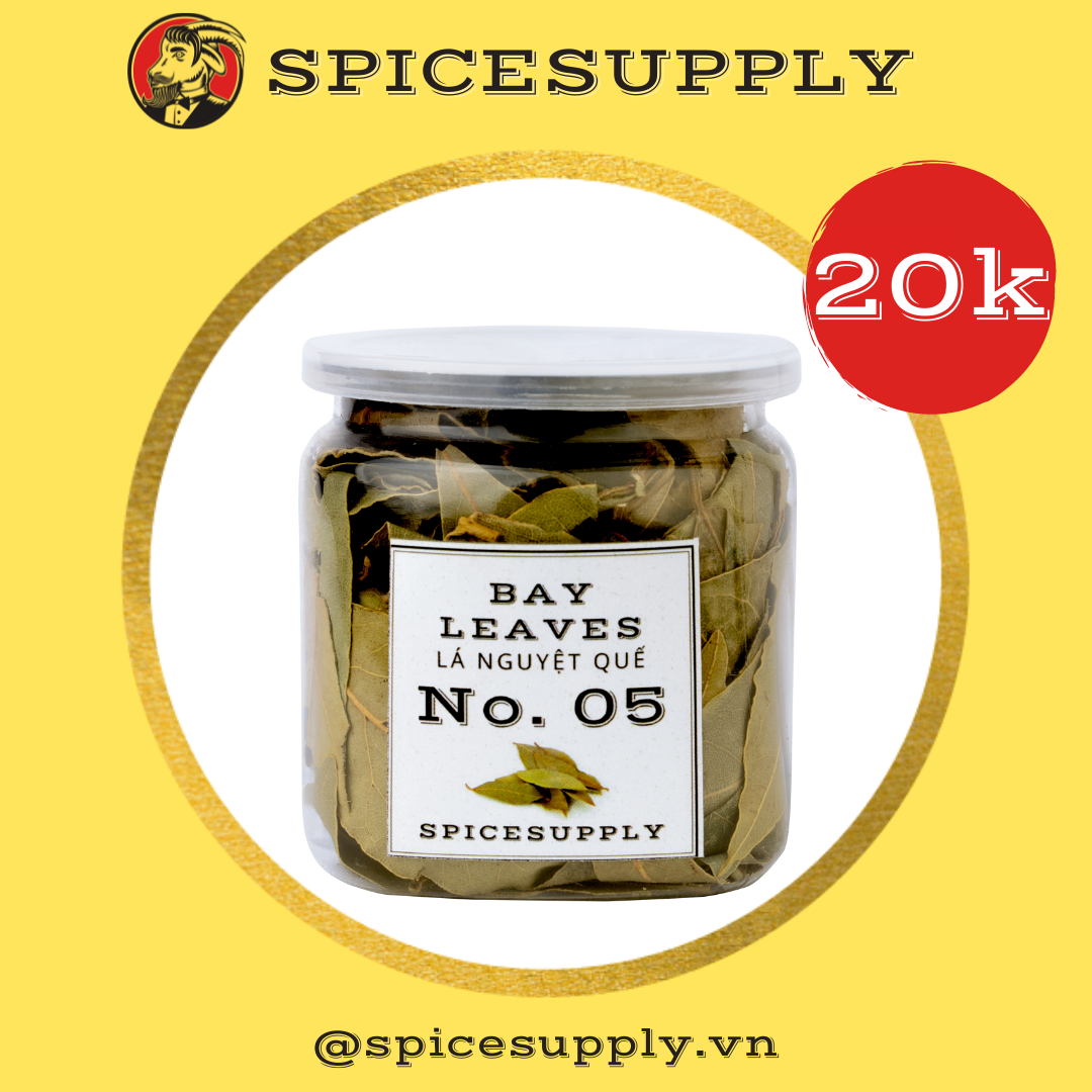 [HCM]Hũ 30g Bay Leaves - Lá Thơm Nguyệt Quế SPICESUPPLY Việt Nam Nấu Món Hầm