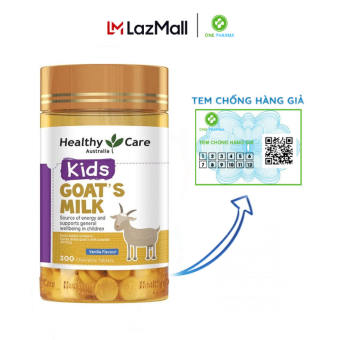 Sữa Dê Cô Đặc Dạng Viên Goat Milk Healthy Care Úc, Vani
