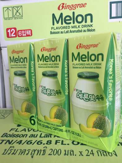 Sữa dưa lưới Hàn Quốc Binggrae ( 1 thùng 24 hộp x 200ml )