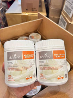 Canxi sữa tổng hợp giúp phát triển chiều cao Bioisland Milk Calcium, Úc (150v)