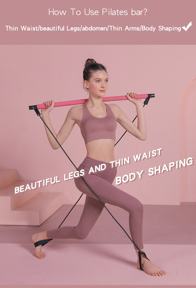 Gym Pilates stick Pilates Bar Stick Kit Yoga wall pulley Exercise