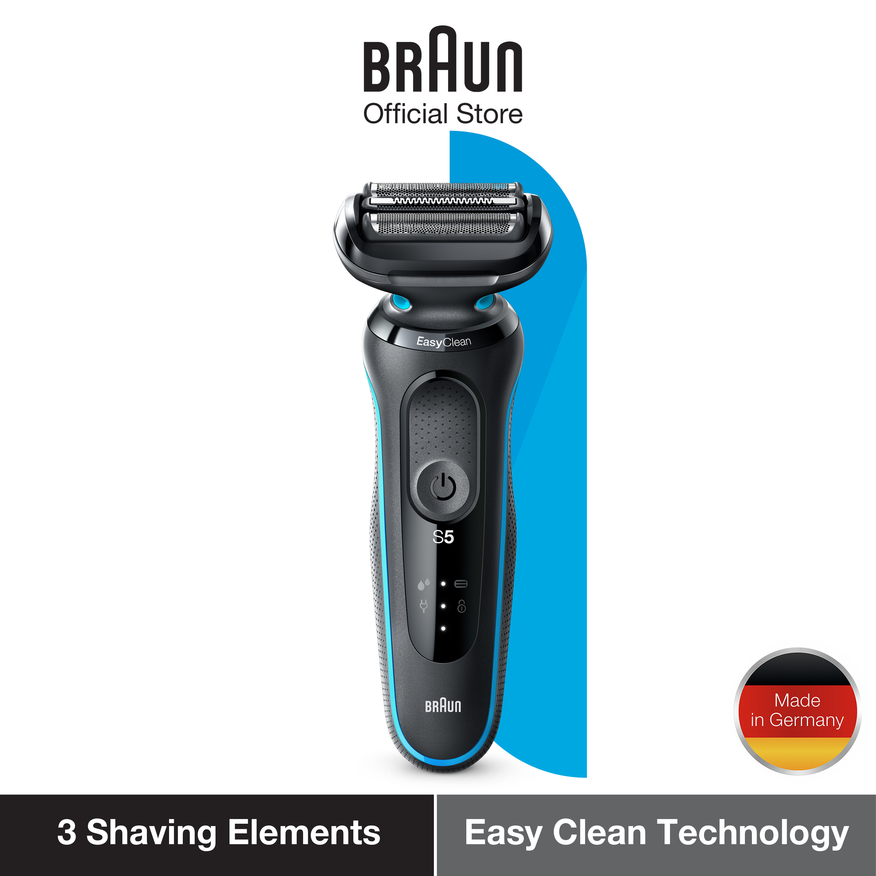 Braun Series 5 Electric Shaver Replacement Head, Easily Attach Your New Shaver  Head, Compatible with All New Generation Series 5/6 Electric Shavers, 53B,  Black