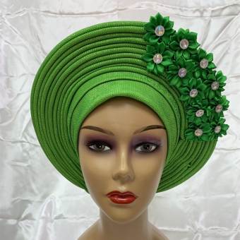 N Khăn Trùm Đầu Khăn Đội Đầu Vải Aso Oke Nigeria Khăn Trùm Đầu Hồi Giáo Gele Quấn Đầu Sego Chất Lượng Cao