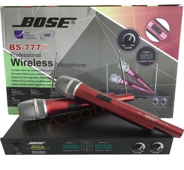Micro không dây bose bs-777 ii - hàng nhập khẩu. micro uhf. hút âm tốt, sóng micro ổn định. hát karaoke cực nhạ cực hay