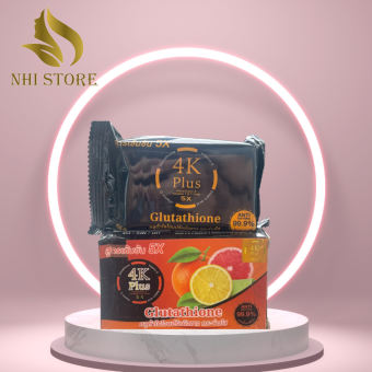 Xà phòng tắm 4K Plus 5x trắng da thâm nám đều màu da với tinh chất trái cây bổ sung vitamin c diệt khuẩn cho da 100g