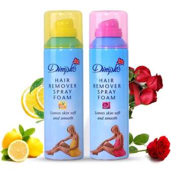 Chai xịt triệt lông hương chanh và hoa hồng, wax lông tay, lông chân, ria mép cực sạch, không sợ đau rát