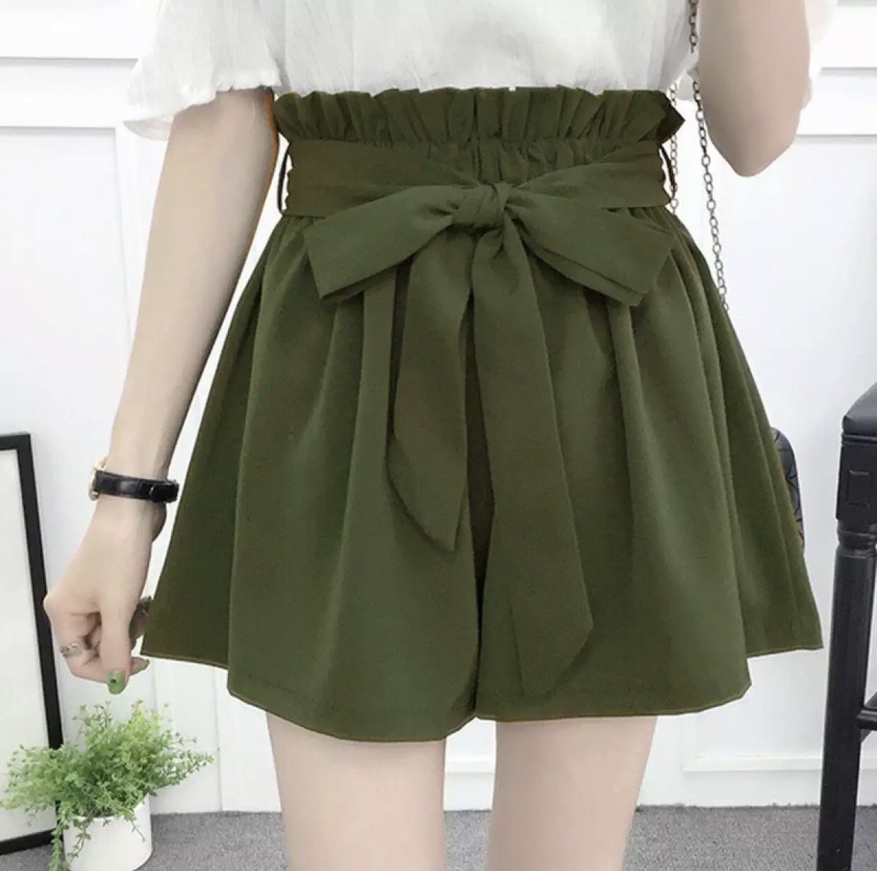 Quần short thắt nơ cực xinh xắn thời trang cho bạn gái 40kg-75kg