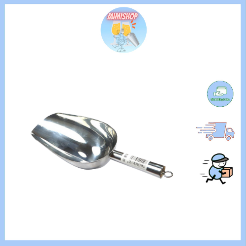 Xúc đá inox cao cấp hàng loại 1 dày. muỗng xúc đá inox - dụng cụ pha chế