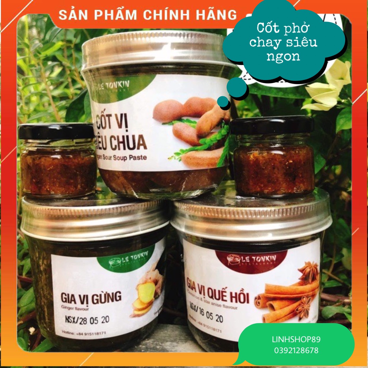 Cốt phở chay nhà hàng letonkin 300g ls28 linhshop89