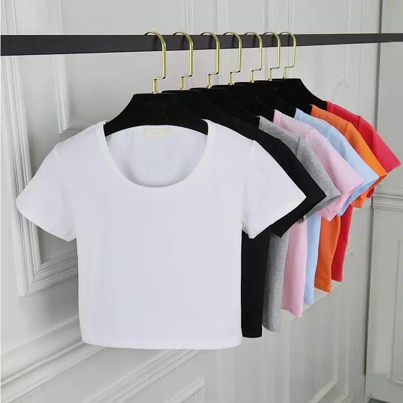 Áo Thun Nữ Croptop Form Body Chuẩn Siêu Xịn Cho các Nàng Tôn Dáng