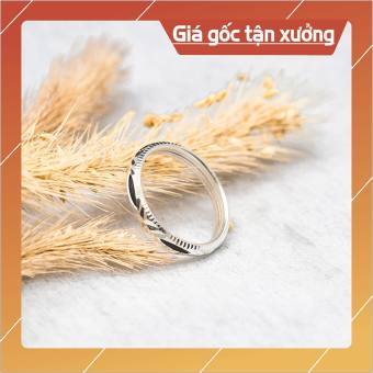 Nhẫn bạc lông voi, nhẫn lông đuôi voi nhân tạo may mắn cho cặp đôi