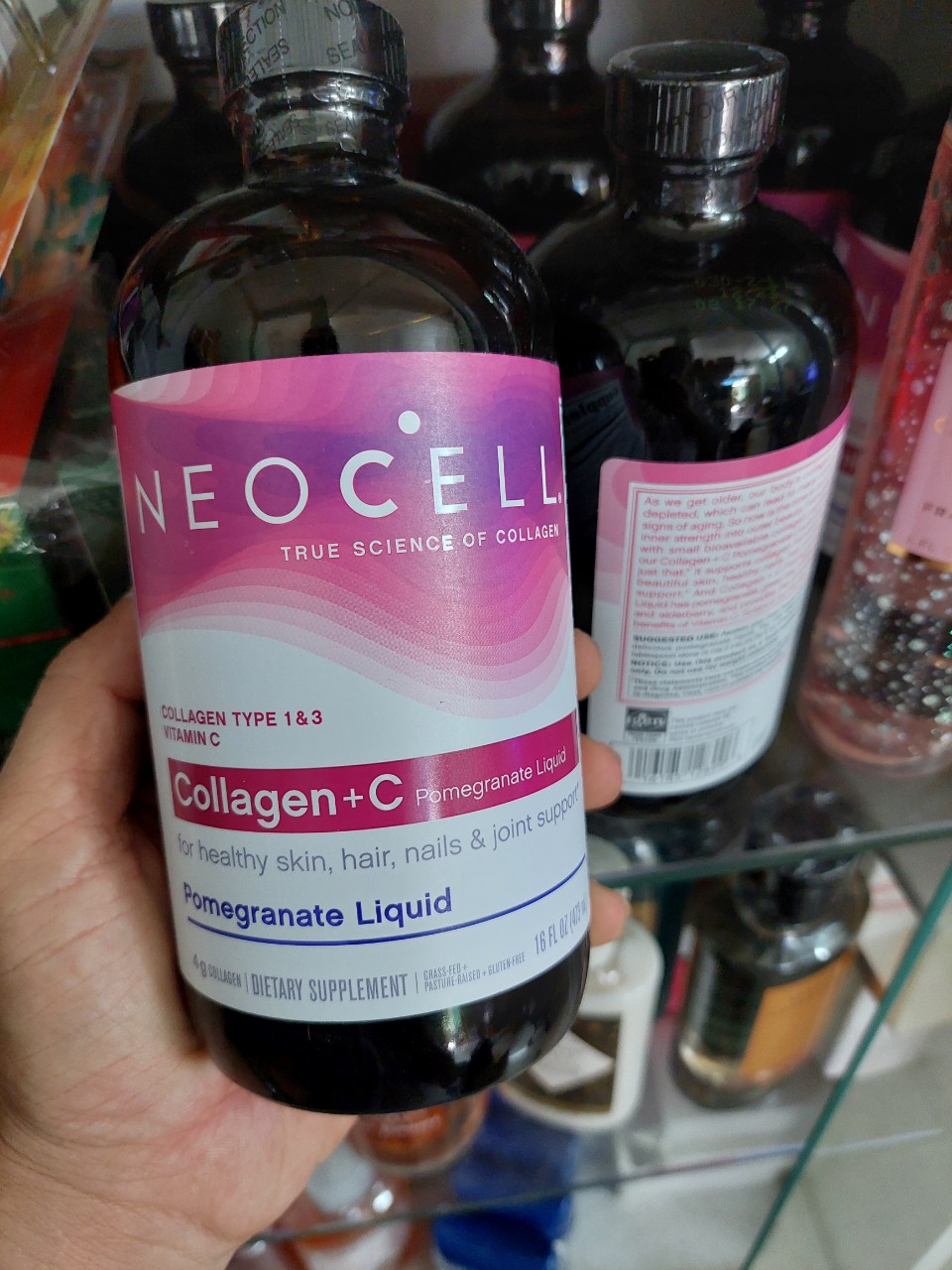 Nước uống NeoCell Collagen + C Pomegranate Liquid của Mỹ 4000mg 473ml