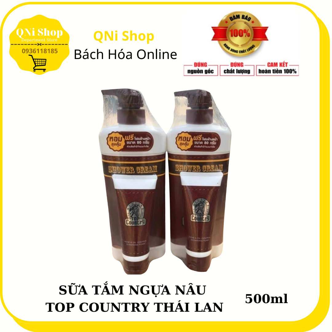 [ TẶNG LĂN NÁCH] Sữa Tắm Ngựa Nâu Thái Lan Top Country 500ml