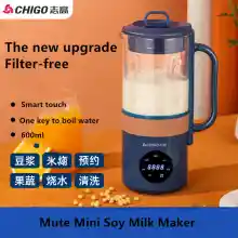 ภาพขนาดย่อของสินค้า600Ml Chigo Mini เครื่องทำนมถั่วเหลือง,ครัวเรือนขนาดเล็กอัตโนมัติเต็มรูปแบบ,Non-ทำอาหาร,เงียบ,Multi-Function เครื่องทำความร้อนผนังตัดเครื่อง,ไม่มีสารตกค้าง