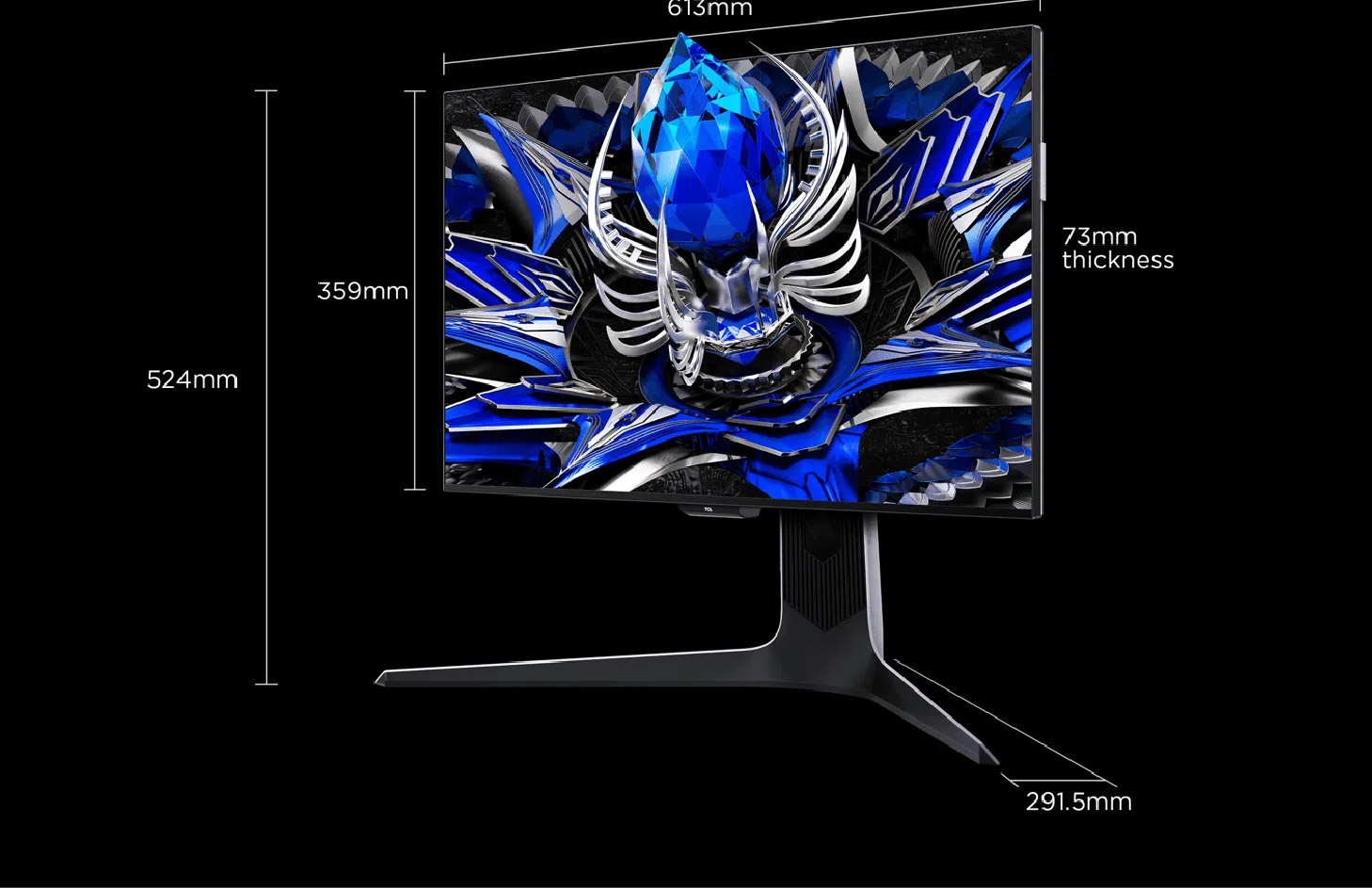 TCL QD-Mini LED Gaming Monitor 27R83U | HDR 1600 | 1100+ Local
