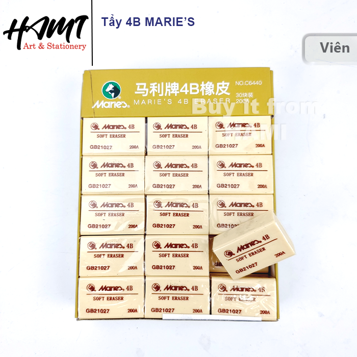 Gôm Dẻo Maries 4B chuyên dụng tẩy chì