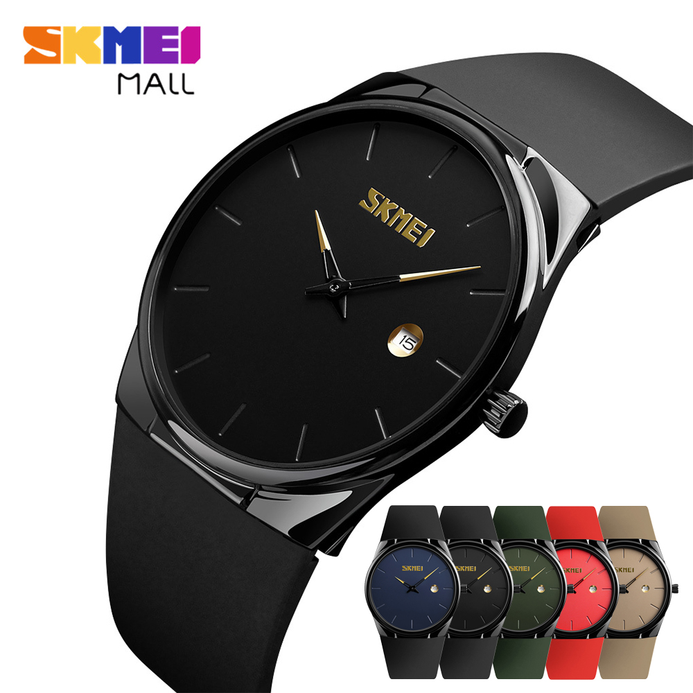 【Skmei mall  Đồng hồ nam Thạch anh thời trang SKMEI 1509 Đồng hồ đeo tay đơn giản, siêu mỏng chính hãng chống nước 30M