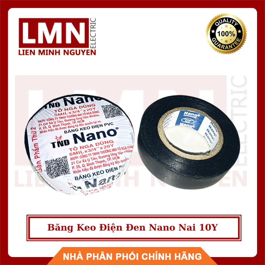 Băng Keo Điện Đen Nano Nai 10Y Chất Lượng Cho Mọi Gia Đình