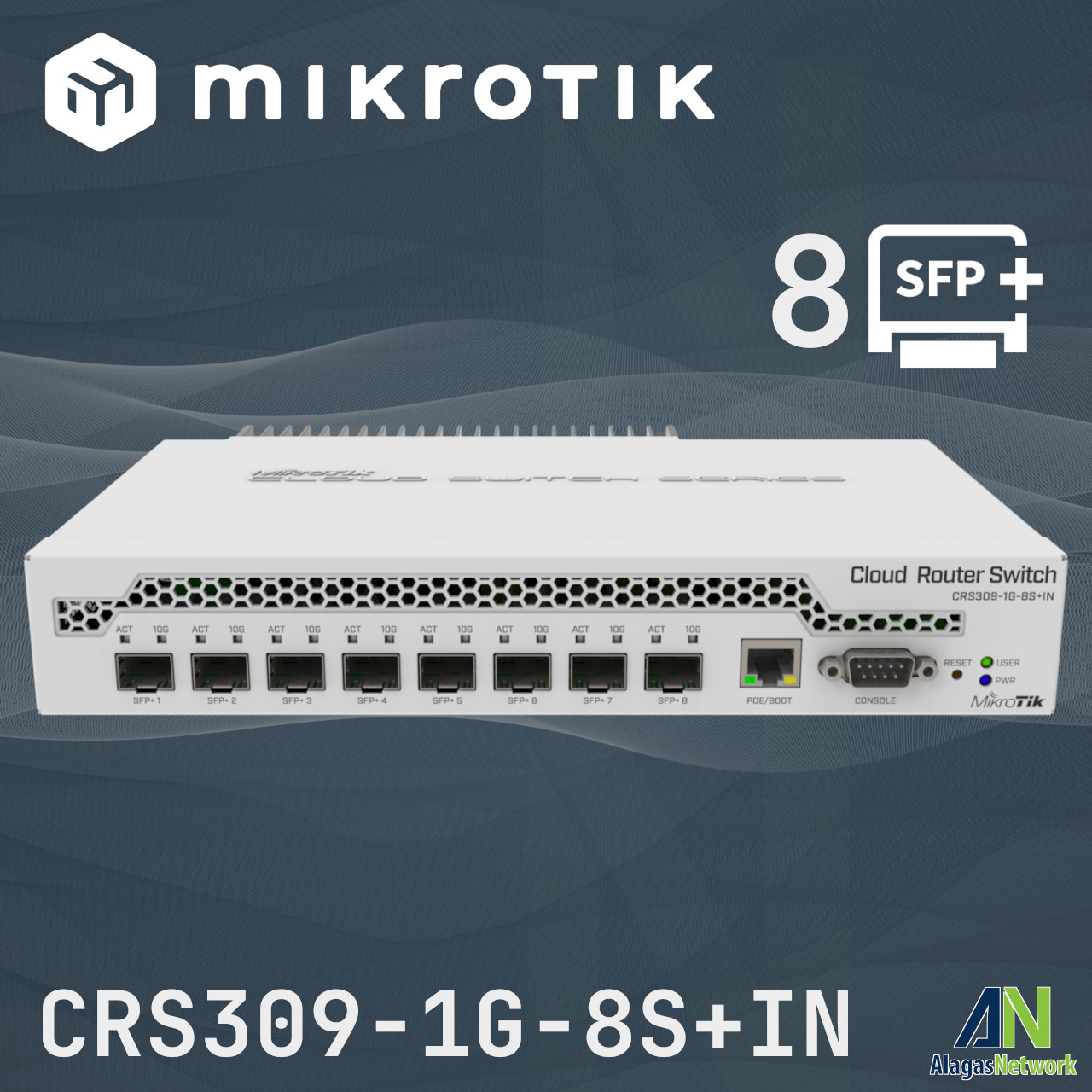 MikroTik CRS305-1G-4S+IN | 4x 10Gbps SFP+ 1x Gigabit Ethernet Dual