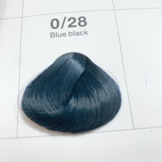 Nhuộm tóc màu Xanh Đen Blue Black mix 0/28