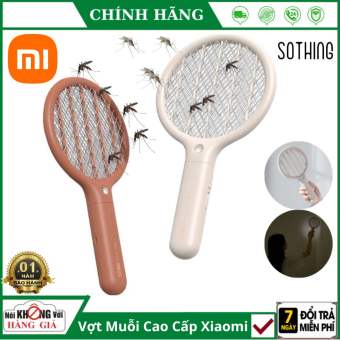 Vợt Muỗi Điện Mini Xiaomi Sothing Swatter - Vỉ Đập Muỗi Di Động Sạc Pin Đèn LED Ánh Sáng Màu Tím Thu Hút Muỗi Tích Hợp Đèn Ngủ - bảo hành 12 tháng