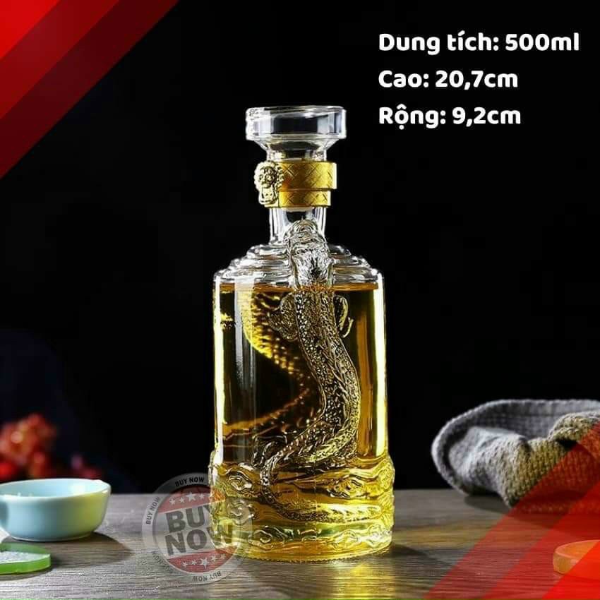 Vỏ chai thủy tinh Rồng 500ml