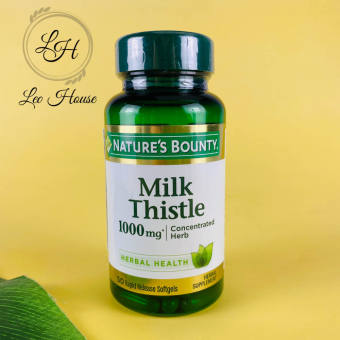 Viên uống thải độc gan Nature's Bounty Milk Thistle - Thanh lọc, thải độc gan, hỗ trợ chức năng gan