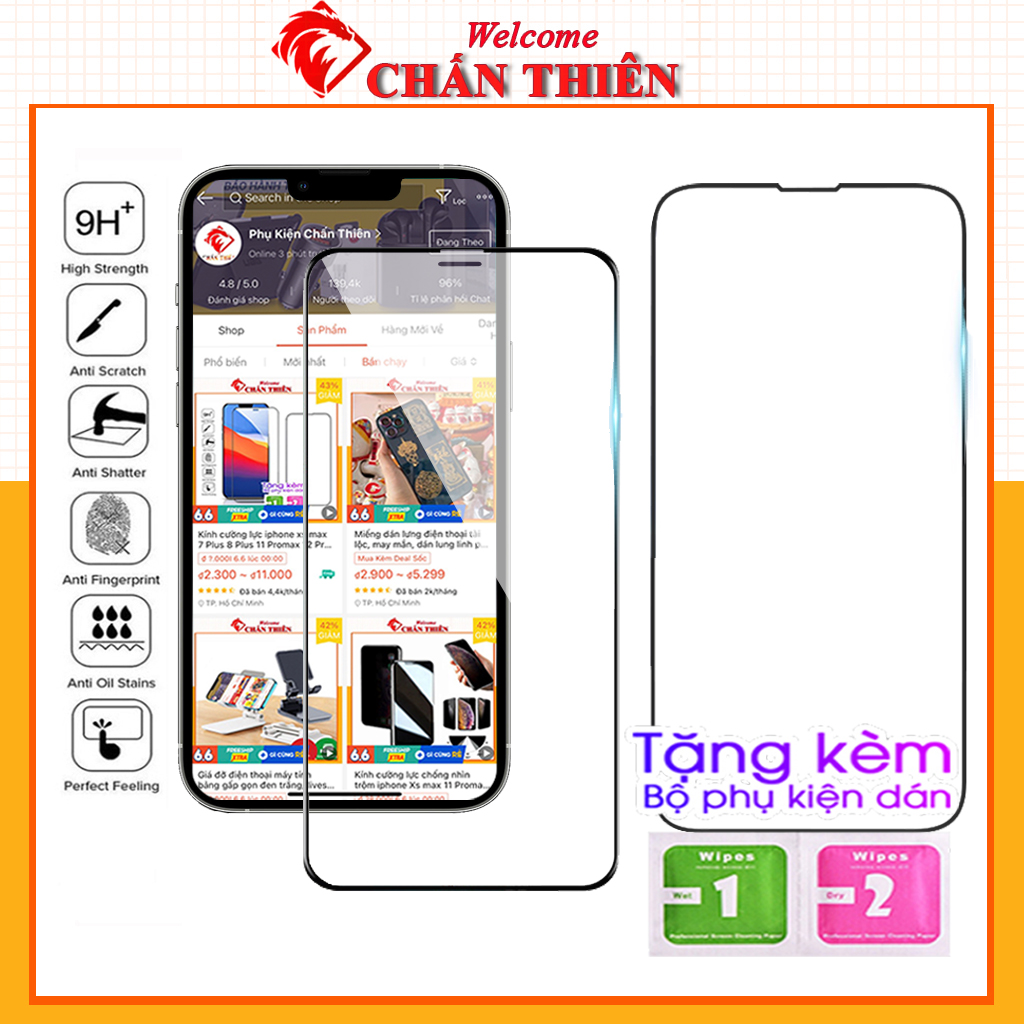  Kính cường lực iphone 16 16+ 15 15+ 15 promax xs max 14 pro max 7 Plus 8 Plus 11 promax 12 Pro max 13 Pro max 6 6s se 2022 14 plus full màn hình 21D 9D 
