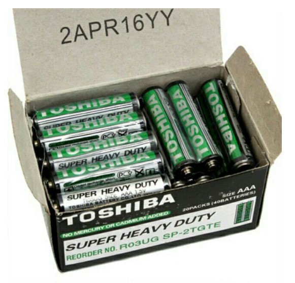 Hộp 40 viên pin toshiba aaa