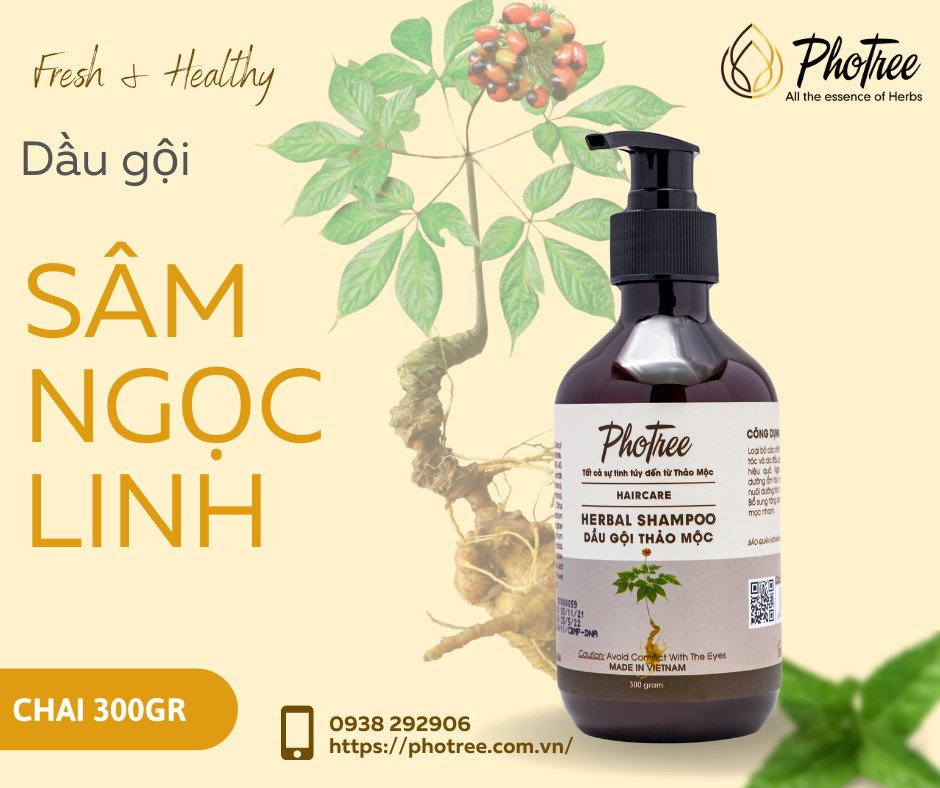 Dầu gội sâm ngọc linh photree 300grams