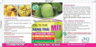 PHÂN BÓN LÁ LỚN TRÁI MÍT, HẠN CHẾ XƠ ĐEN, XƠ XANH, HẠN CHẾ ĐEN ĐẦU CUỐNG MÍT, DẦY CƠM, NẶNG KÝ, LỚN TRÁI MÍT