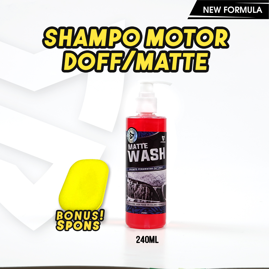 Premium Shampo Pembersih Motor Doff 240 ml & 500 ml - Shampo Sabun Cuci Motor Mobil Doff Dop Dof